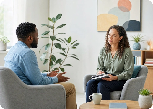 Counselling session with a psychologist at SafeMind Studio